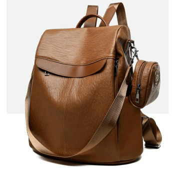 Tas wanita ransel stylish 2in1-Brown
